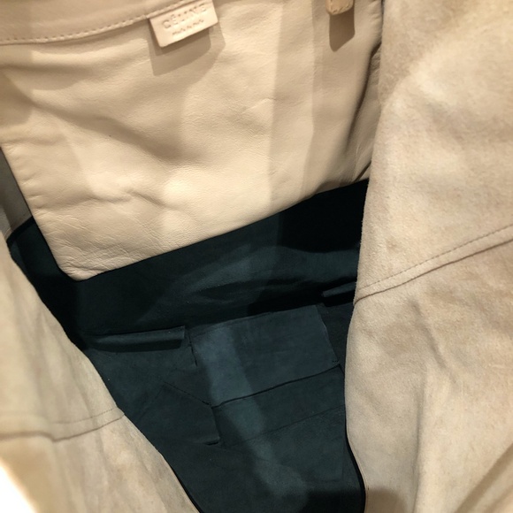 CELINE Lambskin Vertical Bi-Cabas Beige Black tote bag - Picture 12 of 14